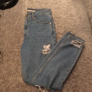 Levi’s 501 mom jean size 0
